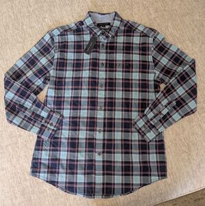Tommy Hilfiger Men's Blue Plaid Shirt